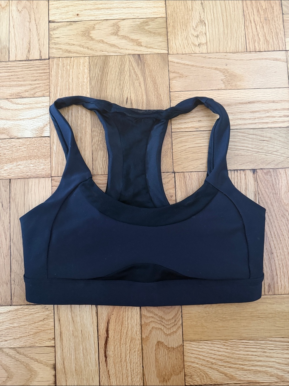 Black Racerback Sports Bra